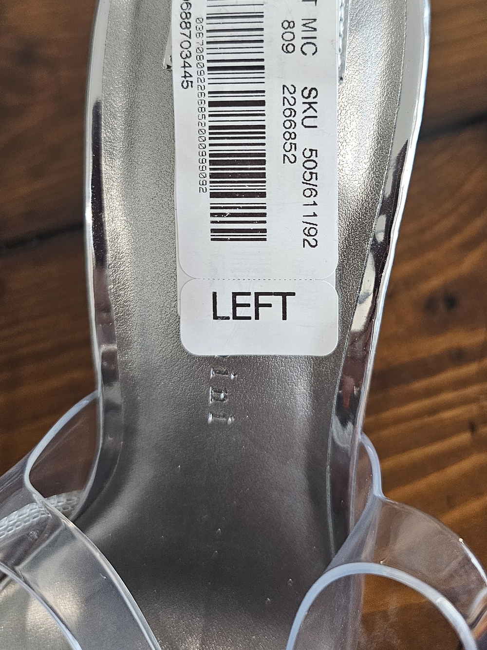 Gianni Bini Silver Clear Slingback Heels/Pumps w/Crystal Medallions Women's Sz 7 - Picture 8 of 8